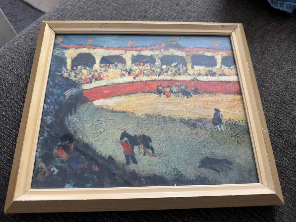 Foto repro picasso in lijst, Antiek en Kunst, Ophalen of Verzenden