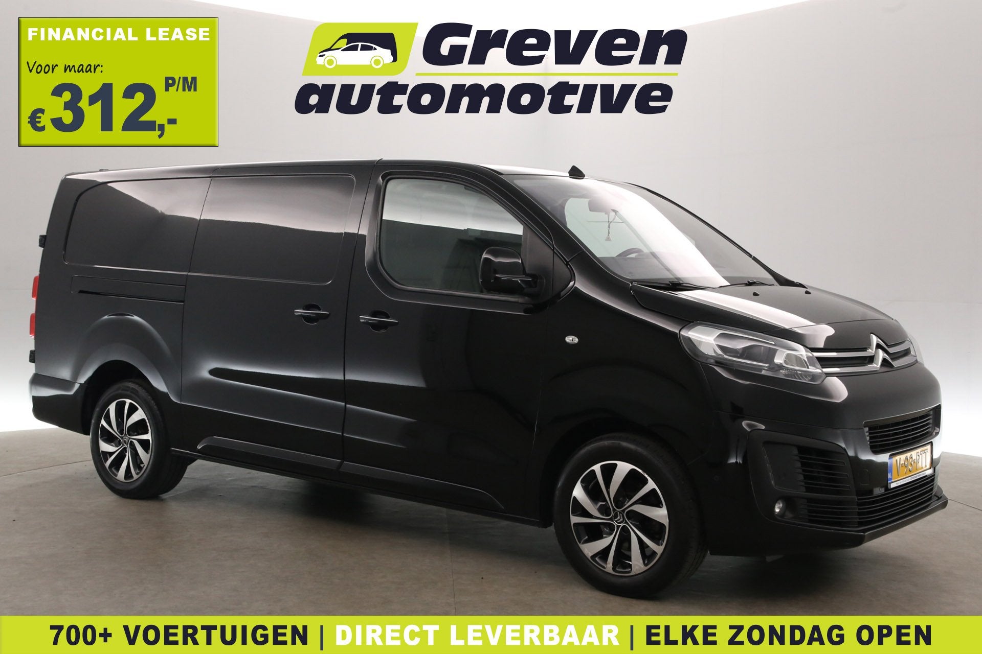 Citroën Jumpy 2.0 BlueHDI 180PK L3H1 | Automaat | Clima | C, Auto's, Gebruikt, Euro 6, 2500 kg, Zwart
