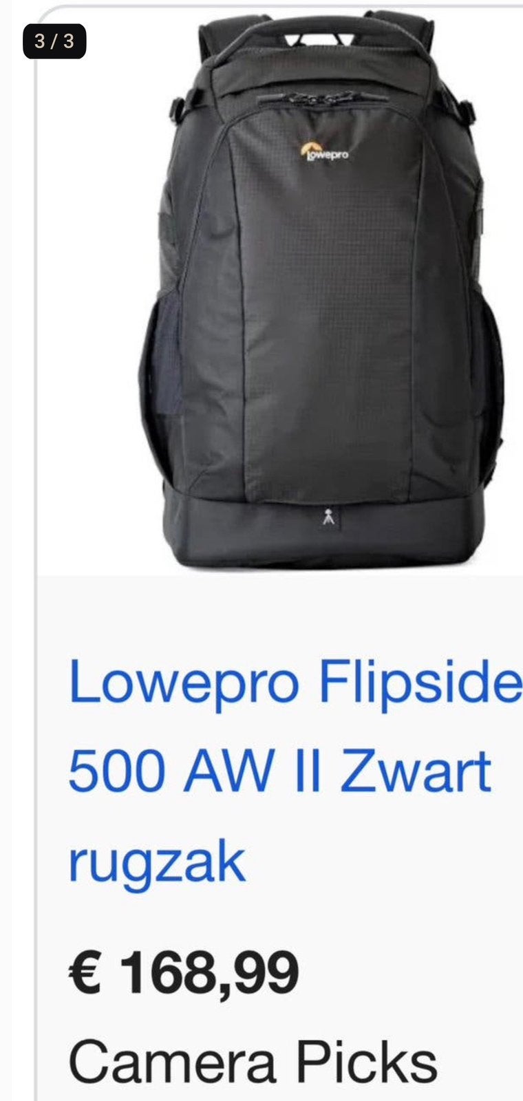 Camera tas merk LOWEPRO, Ophalen, Zo goed als nieuw, Schoudertas, Lowepro