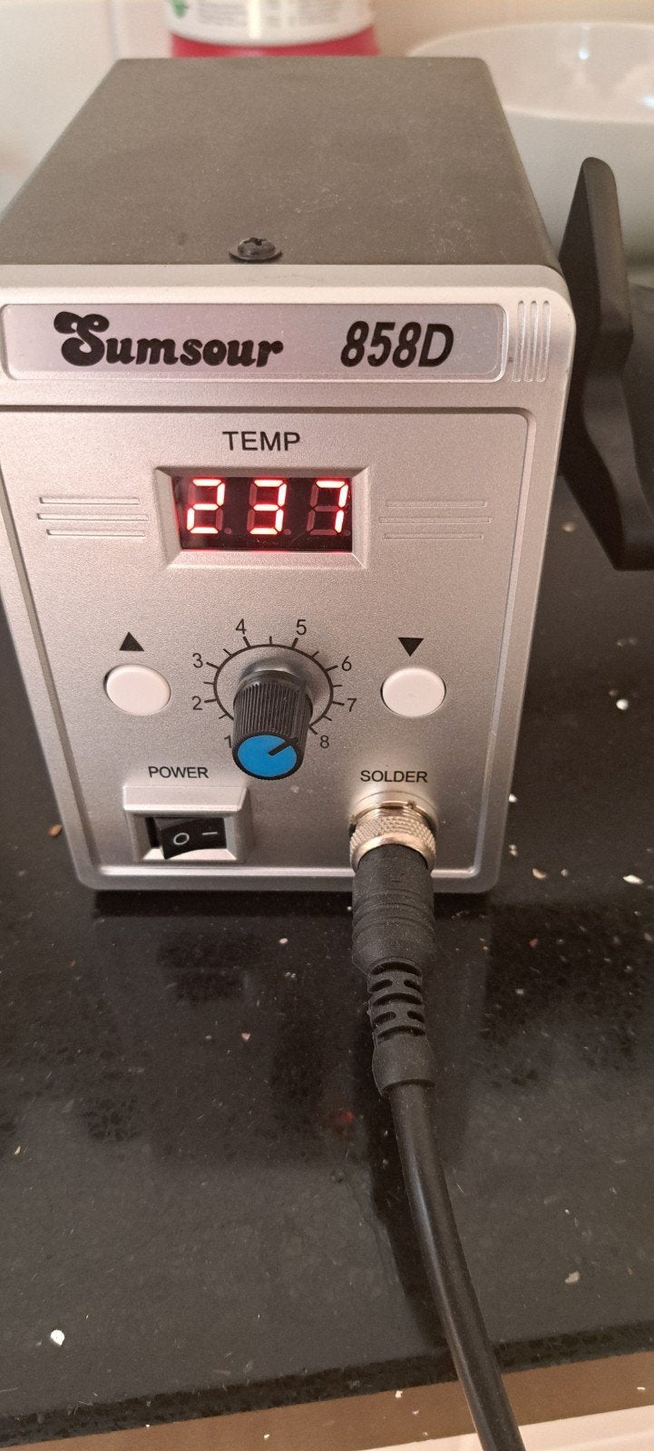 Sumsour 858D hetelucht soldeerstation, Ophalen of Verzenden, Zo goed als nieuw, Overige typen