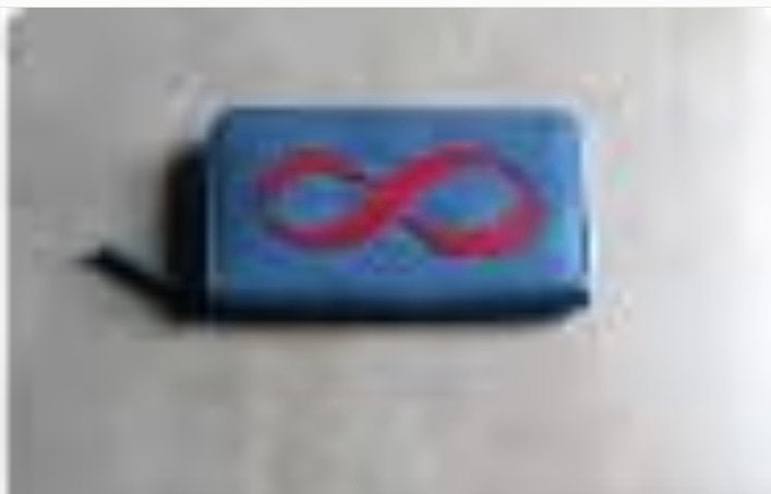 Dames portemonnee blauw 20 cm, Ophalen of Verzenden, Zo goed als nieuw, Blauw