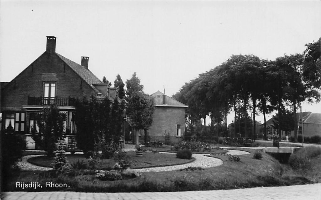 AN223 Fotokaart Rhoon Rijsdijk jaren 30 Newo, Verzenden, 1920 tot 1940, Ongelopen, Zuid-Holland