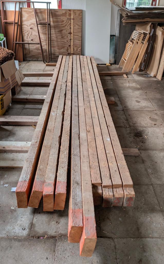 Balken 440 en 470 cm., Ophalen, 50 mm of meer, 300 cm of meer, Balk