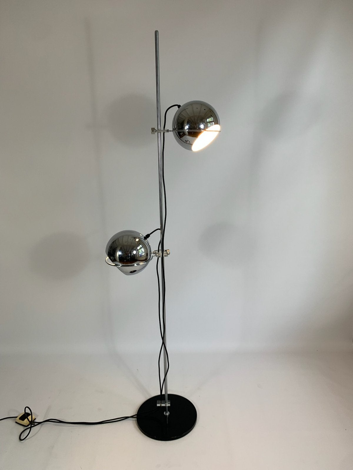 Gepo space age vloerlamp 2 spots, Huis en Inrichting, Ophalen, Zo goed als nieuw, 150 tot 200 cm