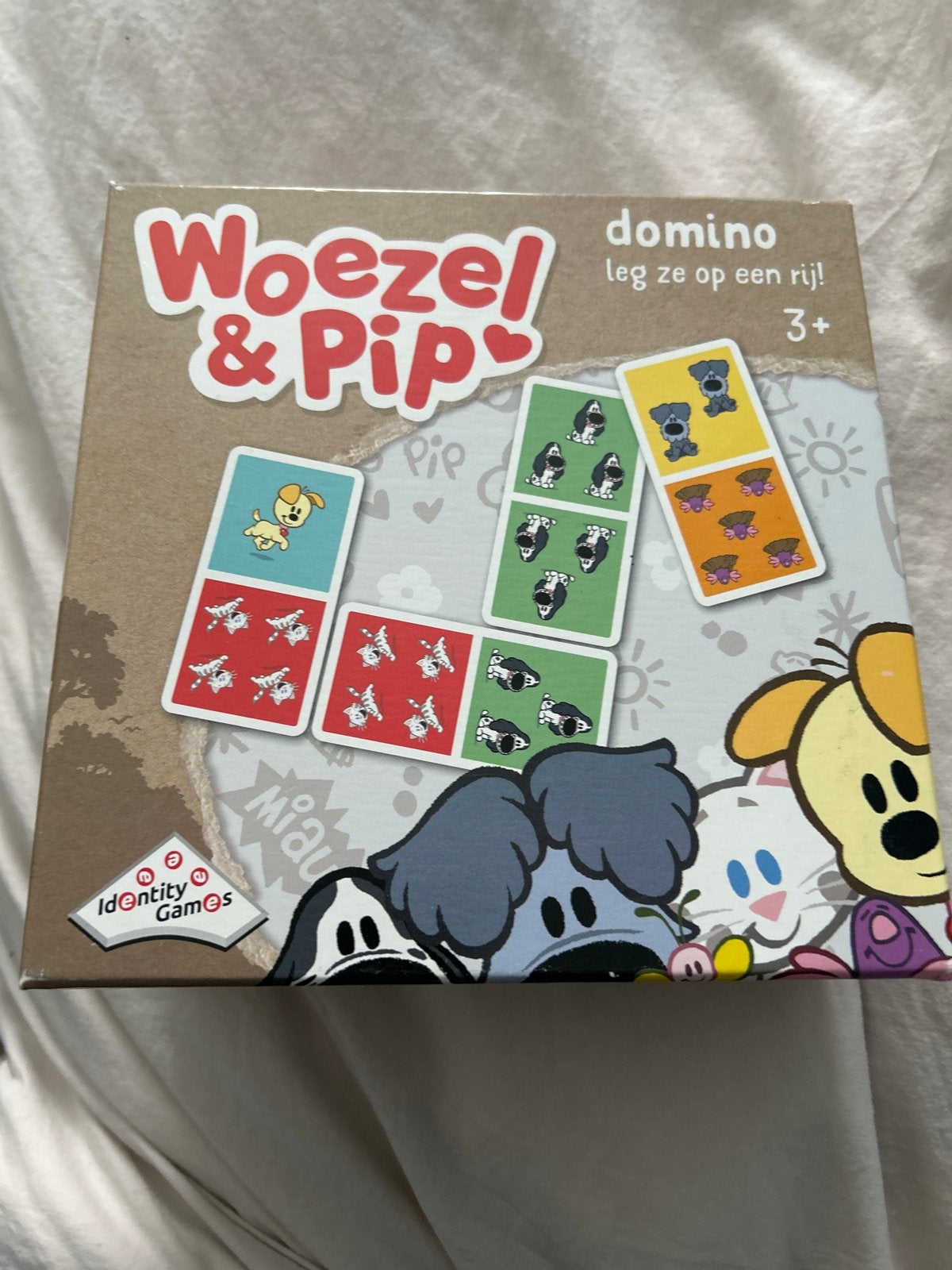 Woezel & Pip Domino - Leg ze op een rij! (3+), Een of twee spelers, Ophalen of Verzenden, Zo goed als nieuw