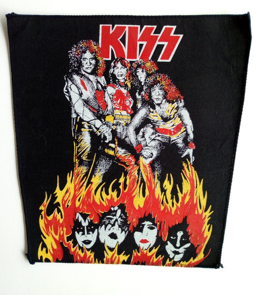 Kiss prachtige  80's back patch bp338 patch 25x32x31 cm, Verzenden, Zo goed als nieuw, Foto of Kaart