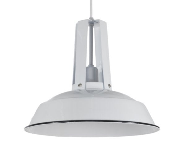 Hanglamp Industria wit Ø34 x 30 cm Nieuw in doos, Ophalen of Verzenden, Nieuw, Metaal