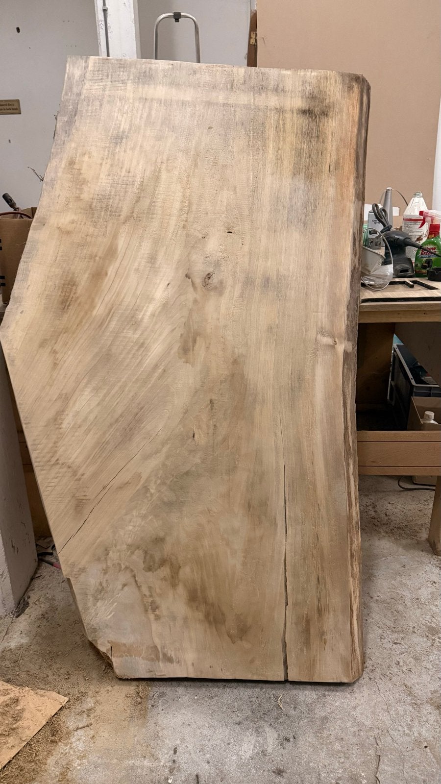 Unieke Massieve Boomstambladen - 155x90x6cm, Ophalen, Gebruikt, Plank, 50 mm of meer