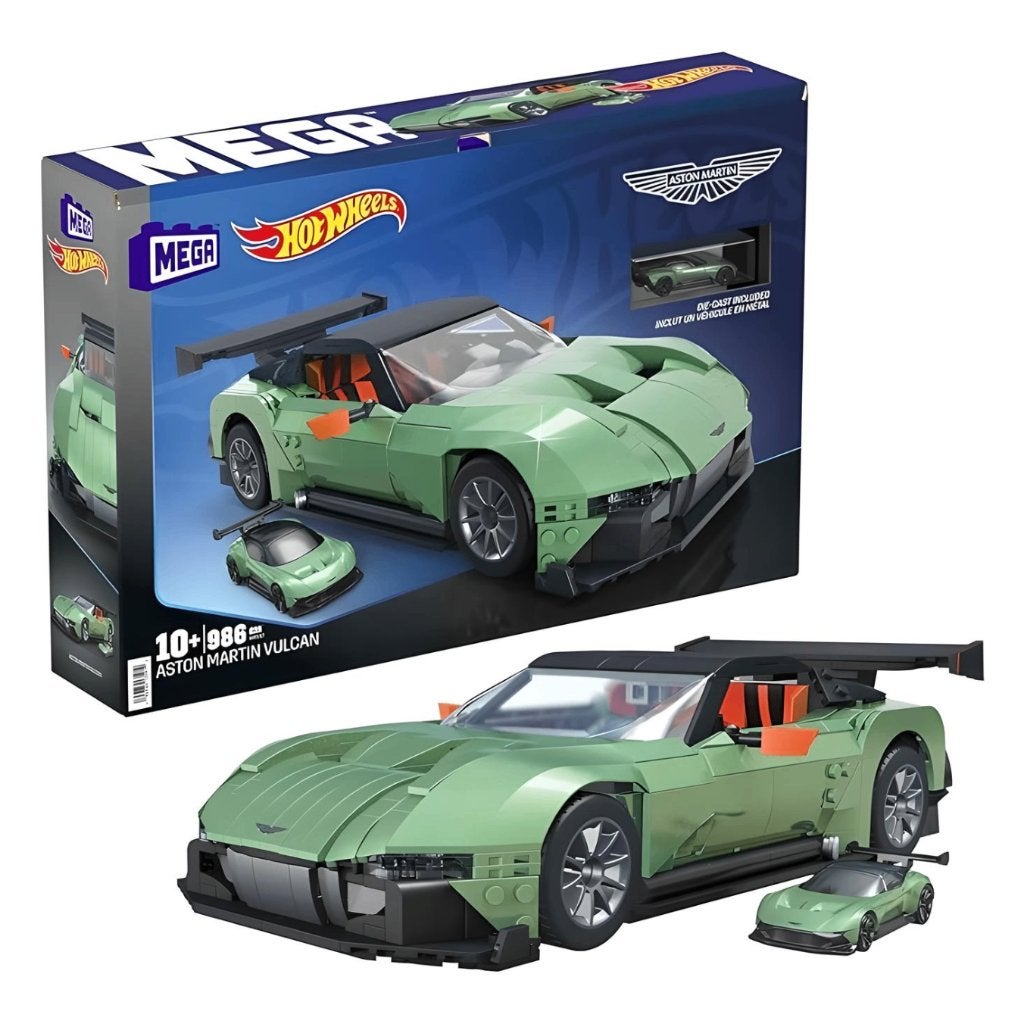 MEGA Hot Wheels Aston Martin Vulcan, Info@carbrick.nl, Nieuw, Ophalen of Verzenden, CarBrick