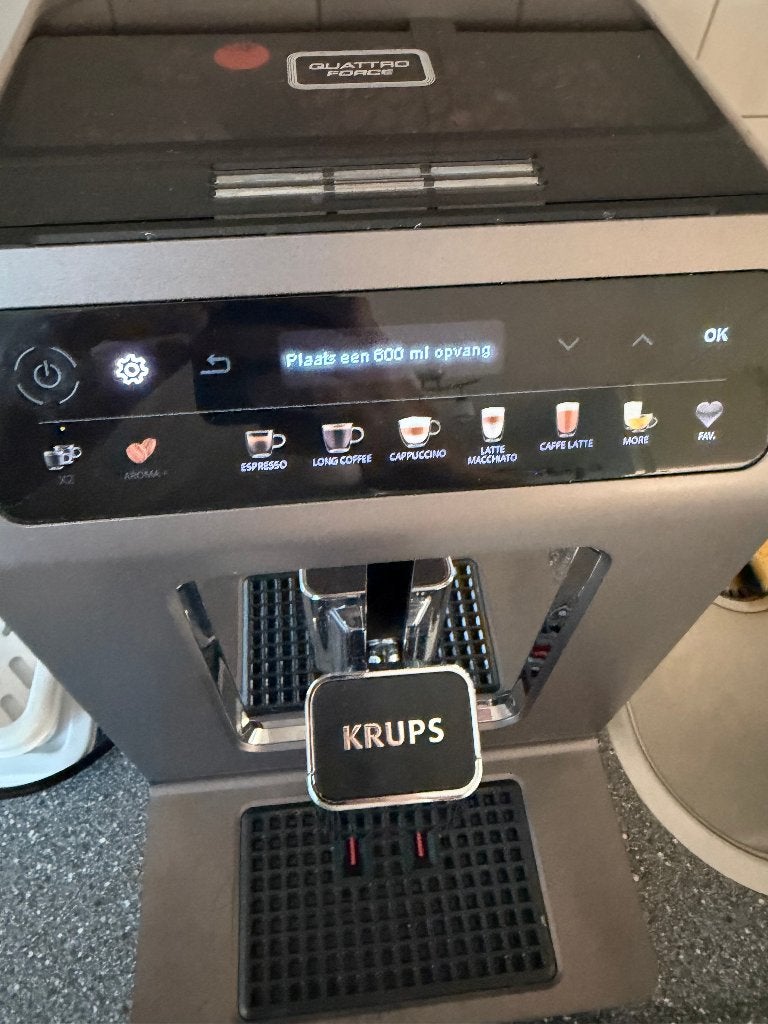 Krups espresso apparaat Evidence One EA895E Defect, Witgoed en Apparatuur, Koffiezetapparaten, Gebruikt, Espresso apparaat, 2 tot 4 kopjes