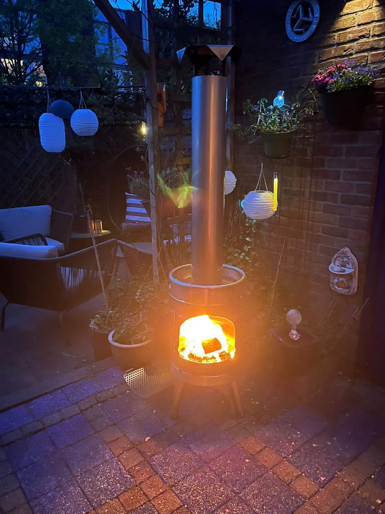 Rvs Bierfust kachel buitenkachel terraskachel terrashaard, Tuin en Terras, Terrasverwarmers, Ophalen of Verzenden, Nieuw