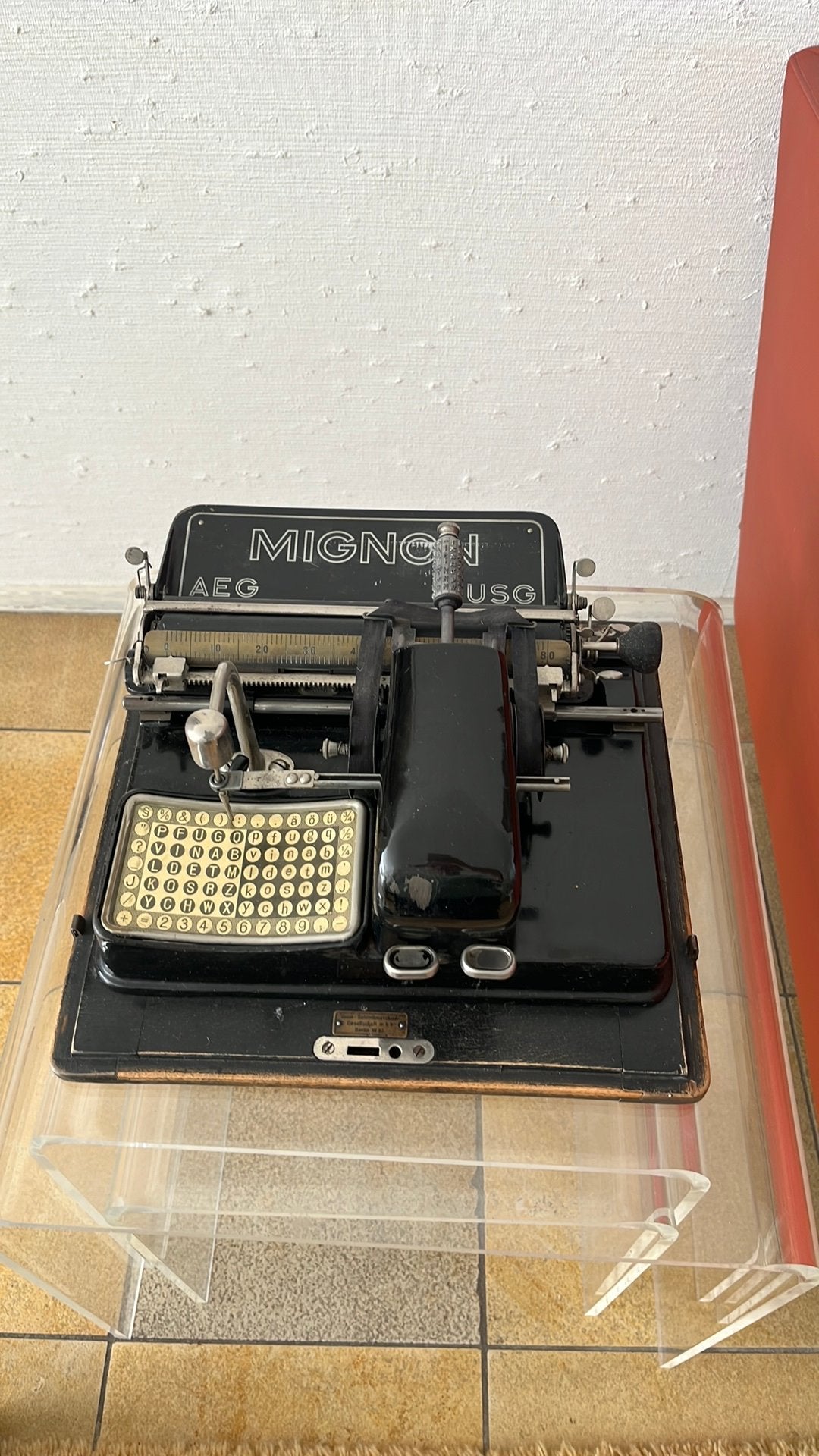 Typemachine van Mignon uit 1925, Diversen, Typemachines, Ophalen, Gebruikt