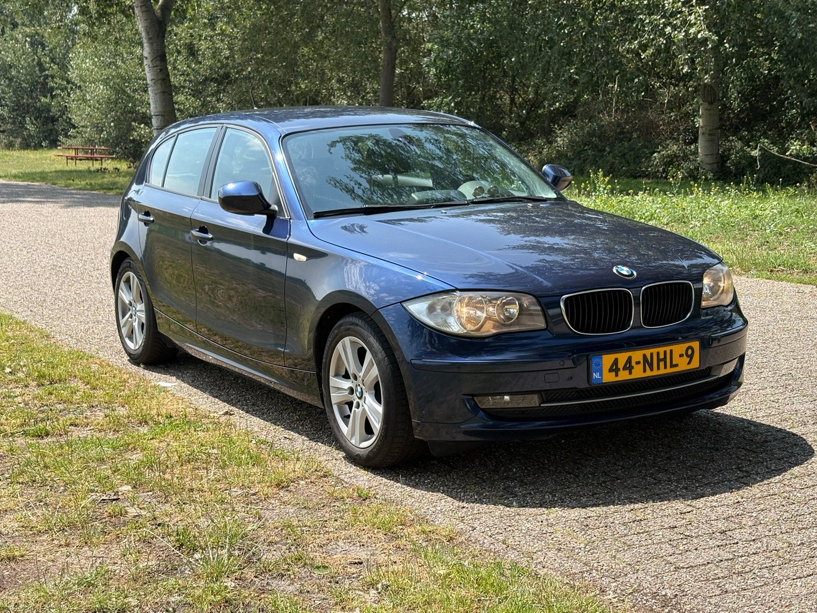 BMW 1-Serie 2.0 118I 5DR 2010 Blauw, Auto's, BMW, 1-Serie, 1995 cc, Zwart, Blauw