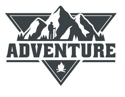 camper caravan bus sticker adventure driehoek, Caravans en Kamperen, Camper-accessoires, The River House, Info@theriverhouse.nl