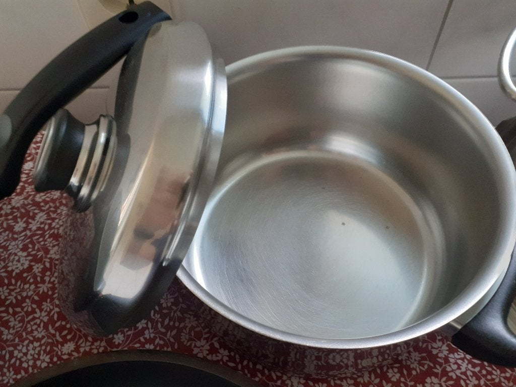 Pannenset, Ophalen, Gebruikt, Rvs, Pannenset