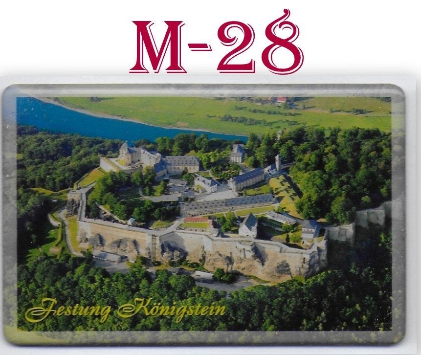 M28 Koelkastmagneet Festung Konigstein saksen, Ophalen of Verzenden, Zo goed als nieuw