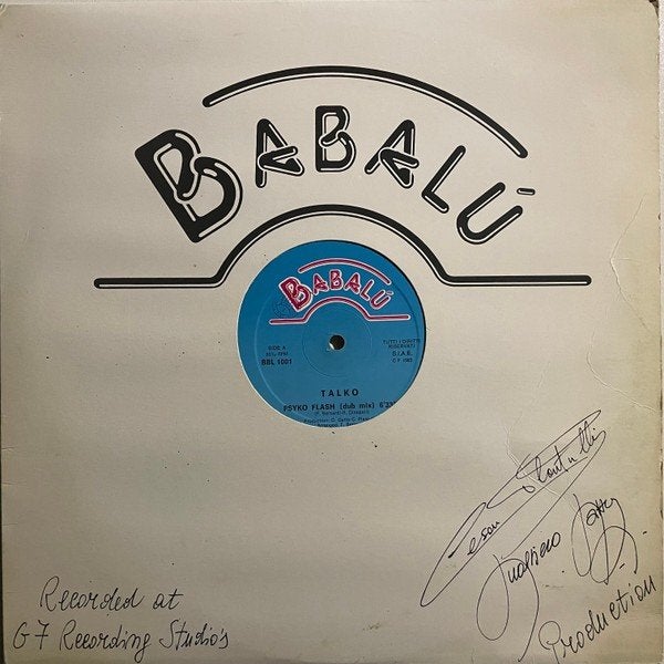 12" Maxi Single (1983) Talko – Psyko Flash (6:33), Cd's en Dvd's, Gebruikt, Ophalen of Verzenden, Disco, 12 inch