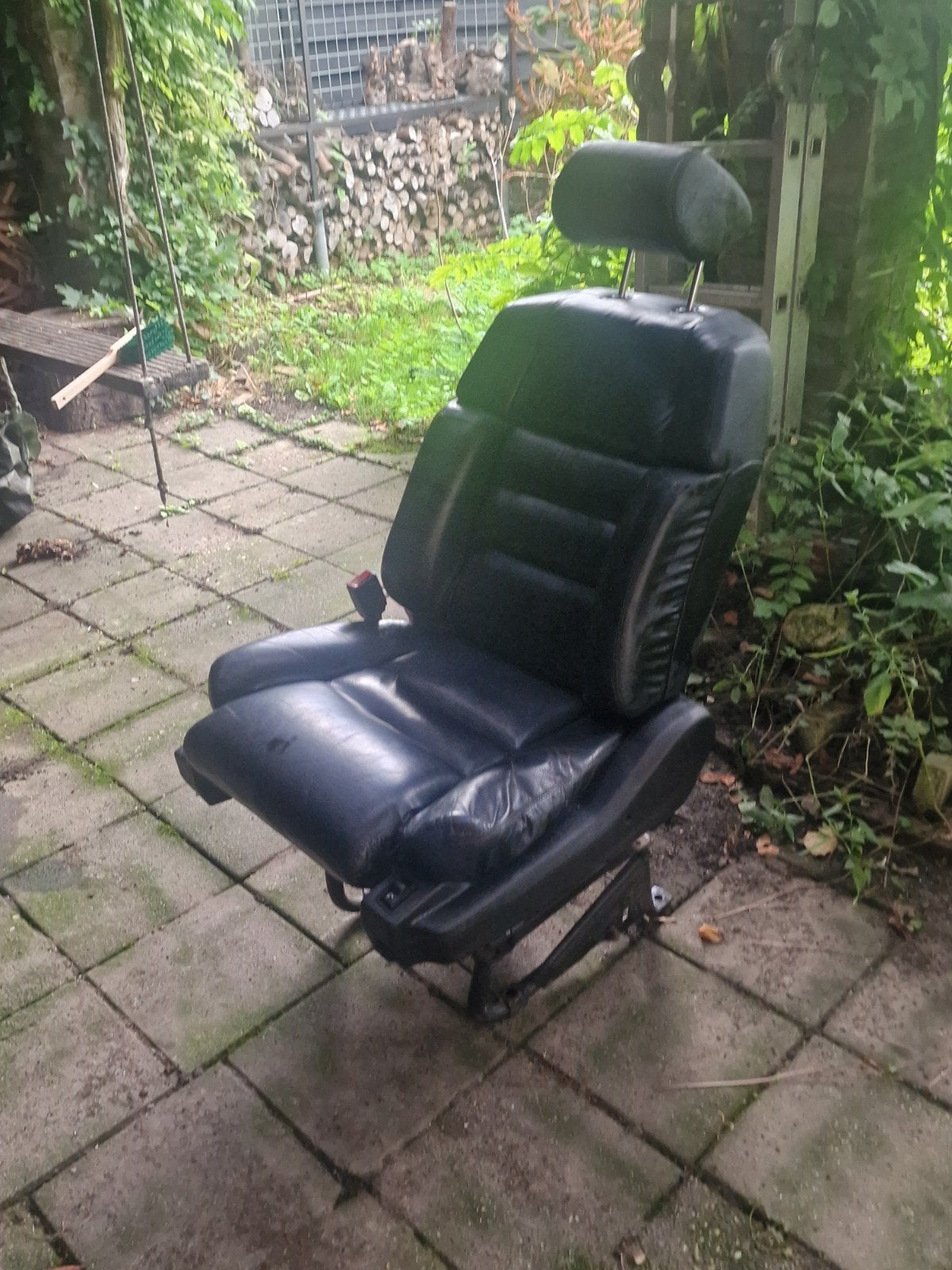 Lederen camperstoel - draaibaar,elektrisch instelbaar, Auto-onderdelen, Interieur en Bekleding, Ophalen of Verzenden, Gebruikt