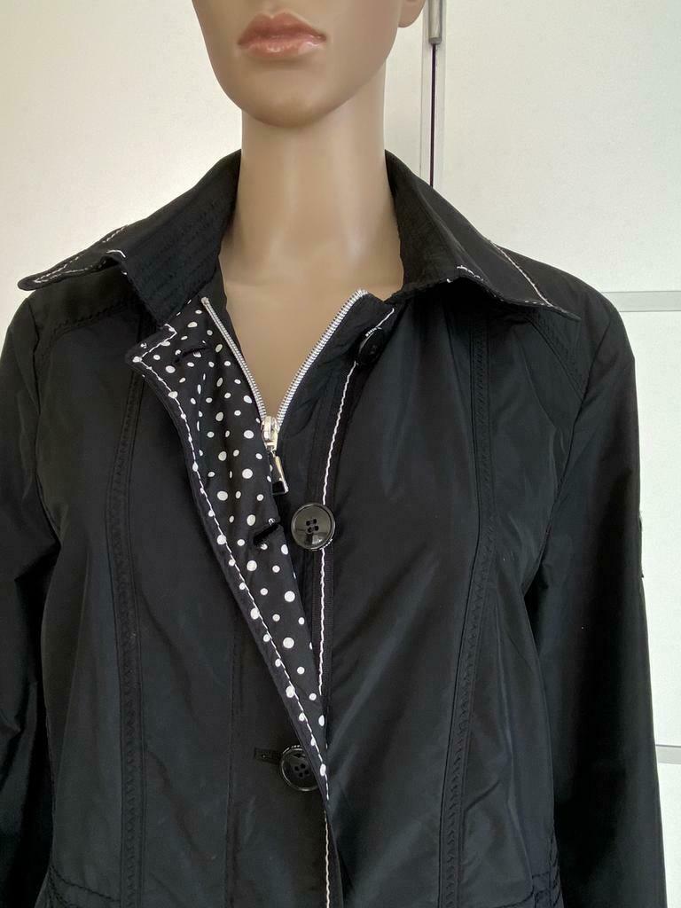 F1152 Gerry Weber: maat 40=M jas tussenjas regenjas windjas, Kleding | Dames, Jassen | Winter, Maat 38/40 (M), Zwart, Ophalen of Verzenden