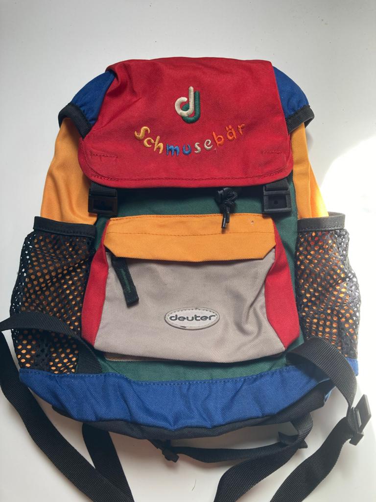 Deuter Schmusebär Kinderrugzak - Kleurrijk en Speels, Overige merken, Gebruikt, Minder dan 30 cm, Ophalen of Verzenden