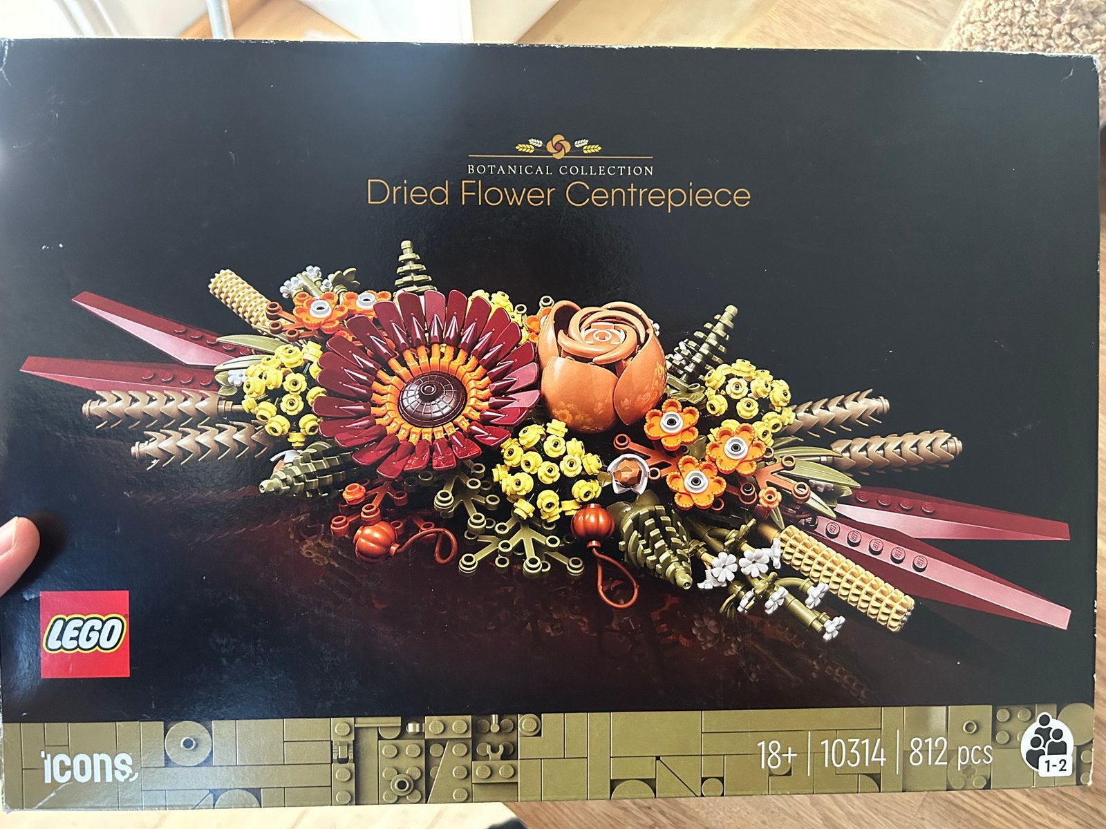 Lego 10314 🔺 Bloemstuk met gedroogde bloemen 🔺 Compleet, Inclusief instructies, Lego, Ophalen of Verzenden, Zo goed als nieuw