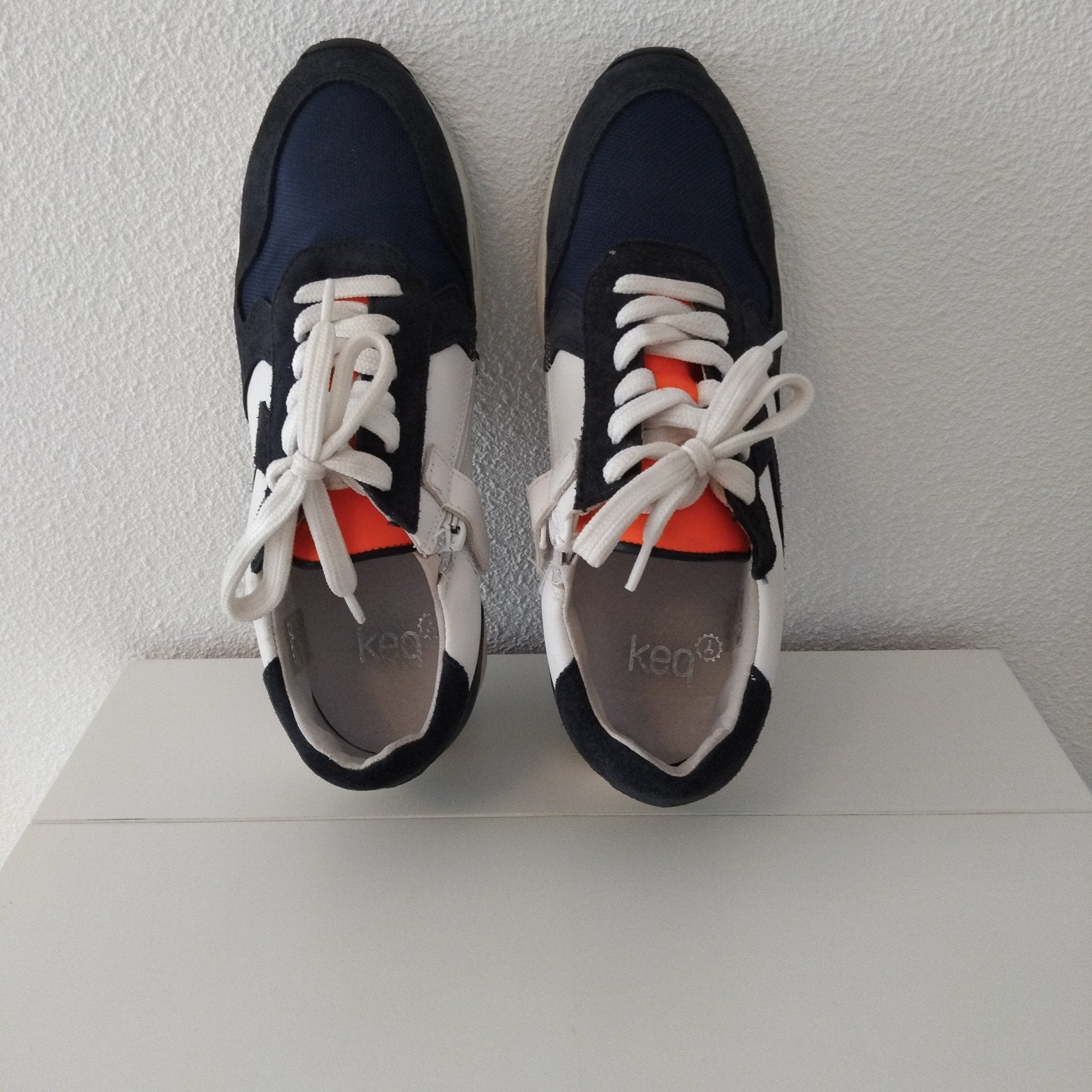 Keq leren jongens schoenen maat 38 met zijrits, Keq, Schoenen, Ophalen of Verzenden, Zo goed als nieuw