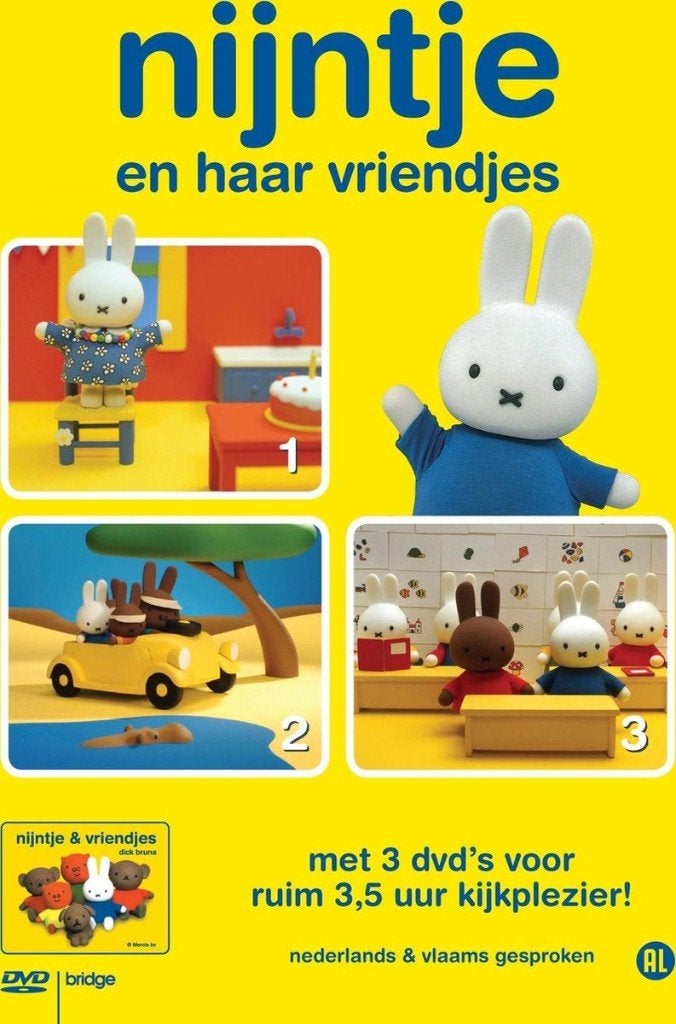 DVD: Nijntje & haar vriendjes van Dick Bruna, Alle leeftijden, Ophalen of Verzenden, Zo goed als nieuw, Dieren
