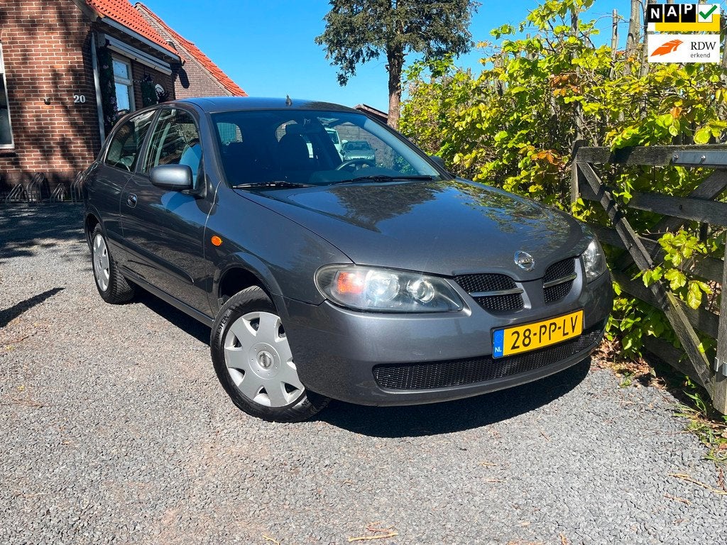 Nissan Almera 1.8 Acenta|AIRCO CLIMA|APK 2027|NAP| RIJD TOP, Stof, Gebruikt, 4 cilinders, 1153 kg