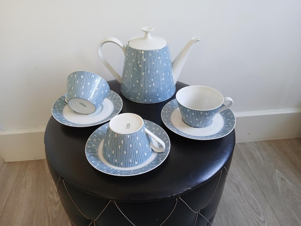 Schonwald Theeservies Jaren 50 Kop en Schotels, Antiek en Kunst, Ophalen of Verzenden