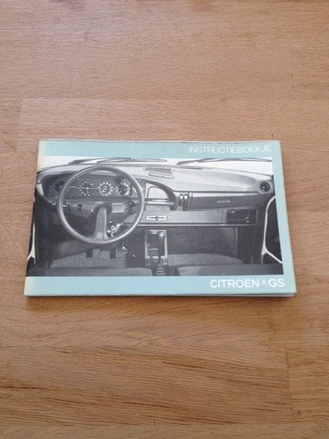 Instructieboekje Citroën GS  1976  NL, Ophalen of Verzenden