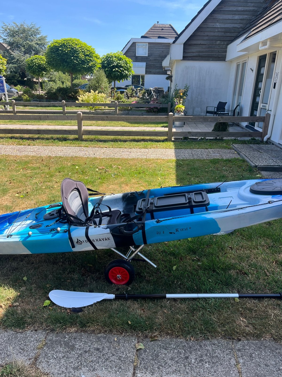 Kayak Angler 4.0 - Compleet met peddel en trolley, Ophalen, Zo goed als nieuw, 1-persoons