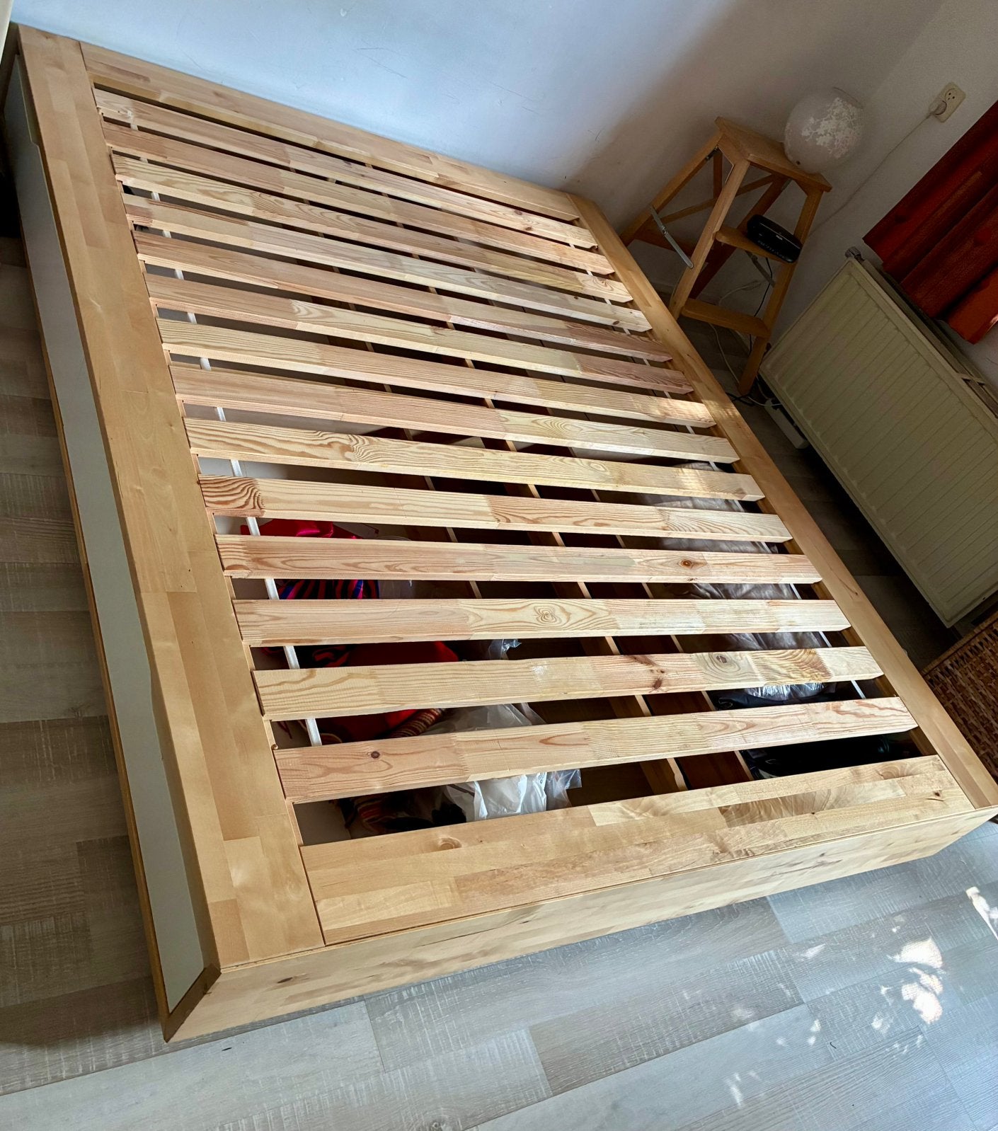 2-persoons opberg bedframe 160x200 4 lades IKEA, Ophalen, Gebruikt, Tweepersoons, 200 cm