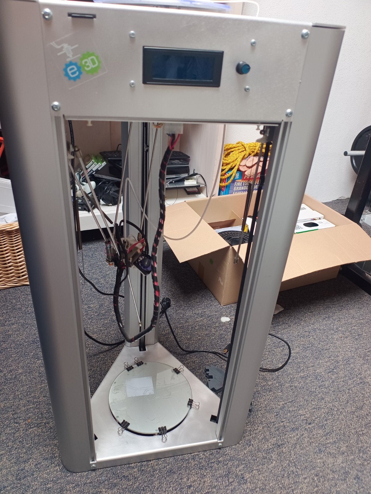 Zelfbouw 3D printer met veel toebehoren, Ophalen