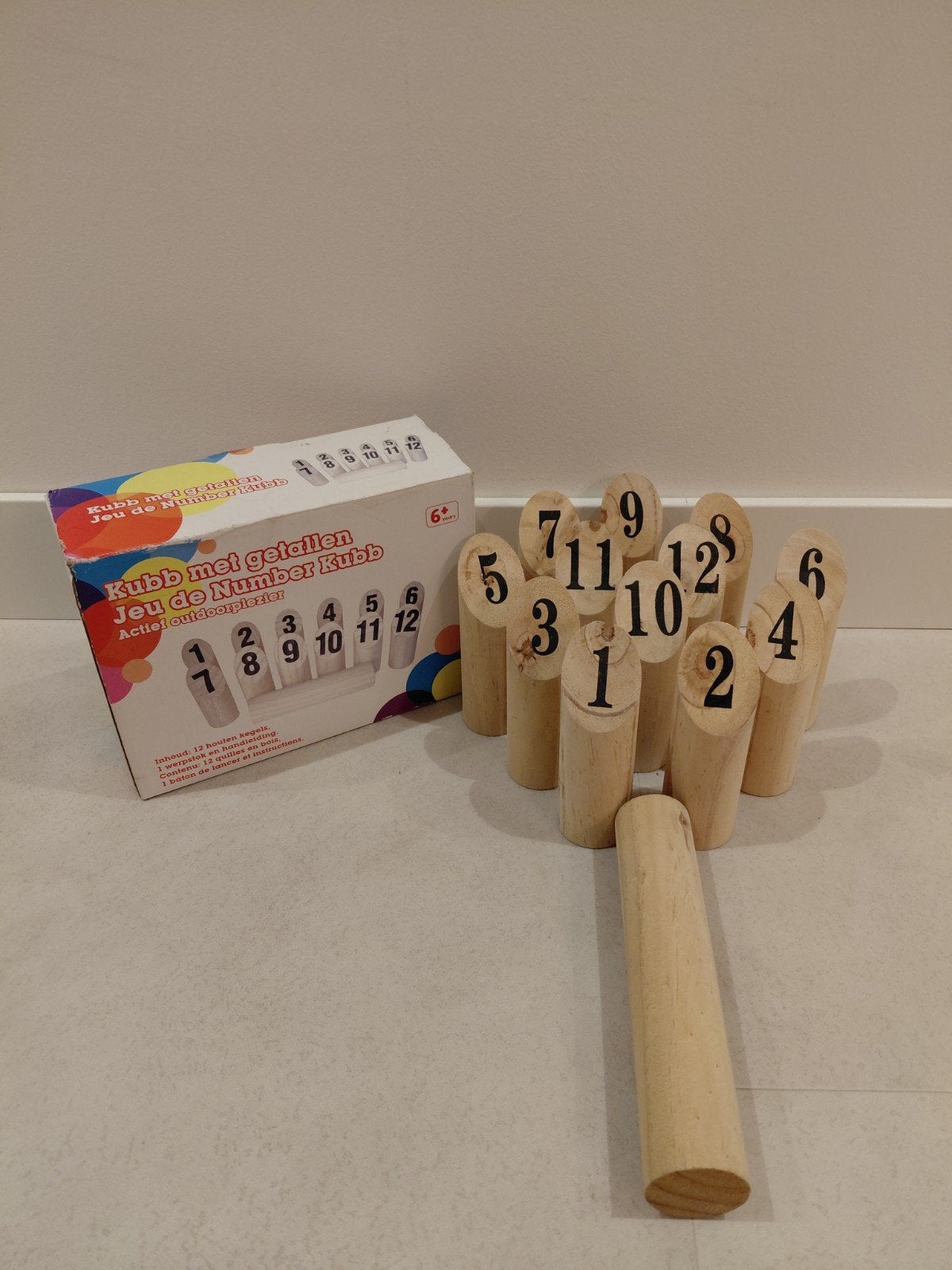 Kubb met getallen, Kinderen en Baby's, Ophalen, Zo goed als nieuw