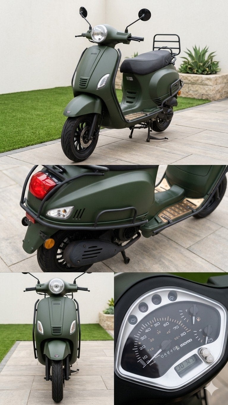 Zeer fijne Momo scooter - rijdt 50km/u, 4240km, Ophalen, Benzine, Overige merken