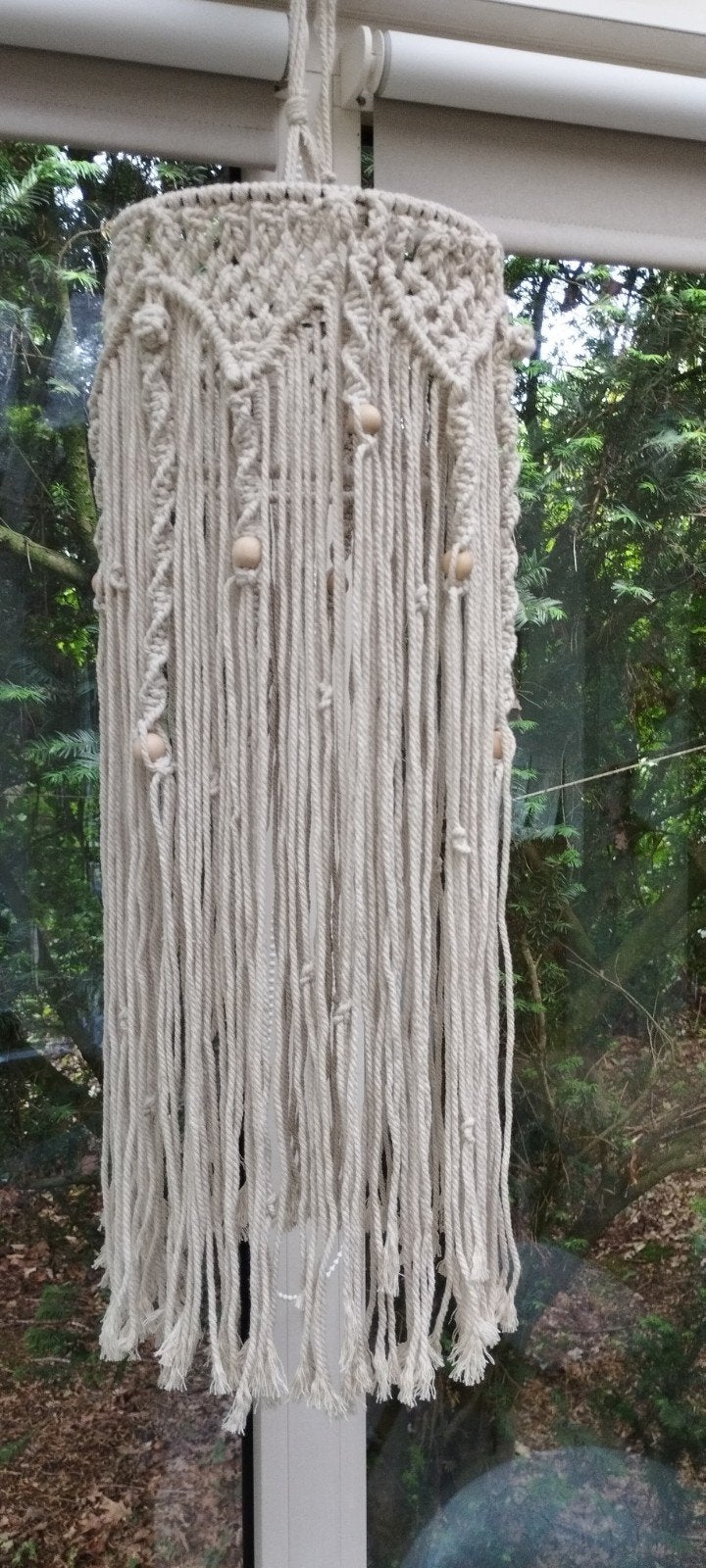 Macrame sfeerlicht/lampion/ lampenkap, Ophalen of Verzenden