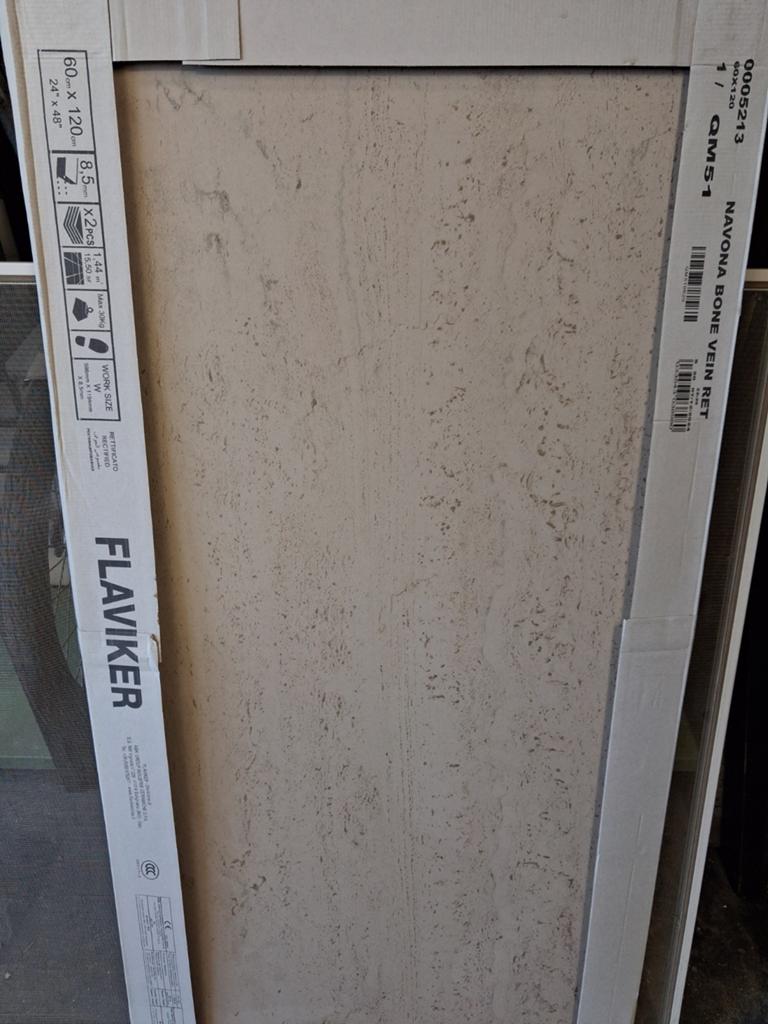 Flaviker Navona Bone Vein RET Keramische Tegels 60x120cm, Doe-het-zelf en Verbouw, Tegels, Ophalen, 60 cm of meer, Nieuw, Minder dan 5 m²