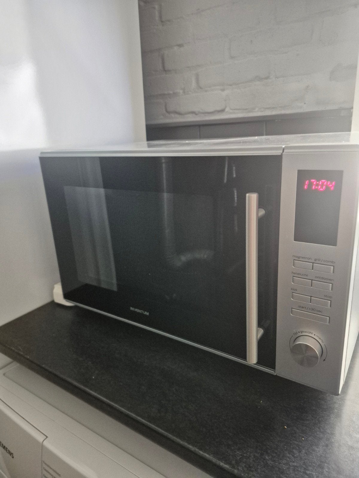Vrijstaande combi magnetron/oven, Witgoed en Apparatuur, Magnetrons, Ophalen, Combimagnetron, Gebruikt, Draaiplateau