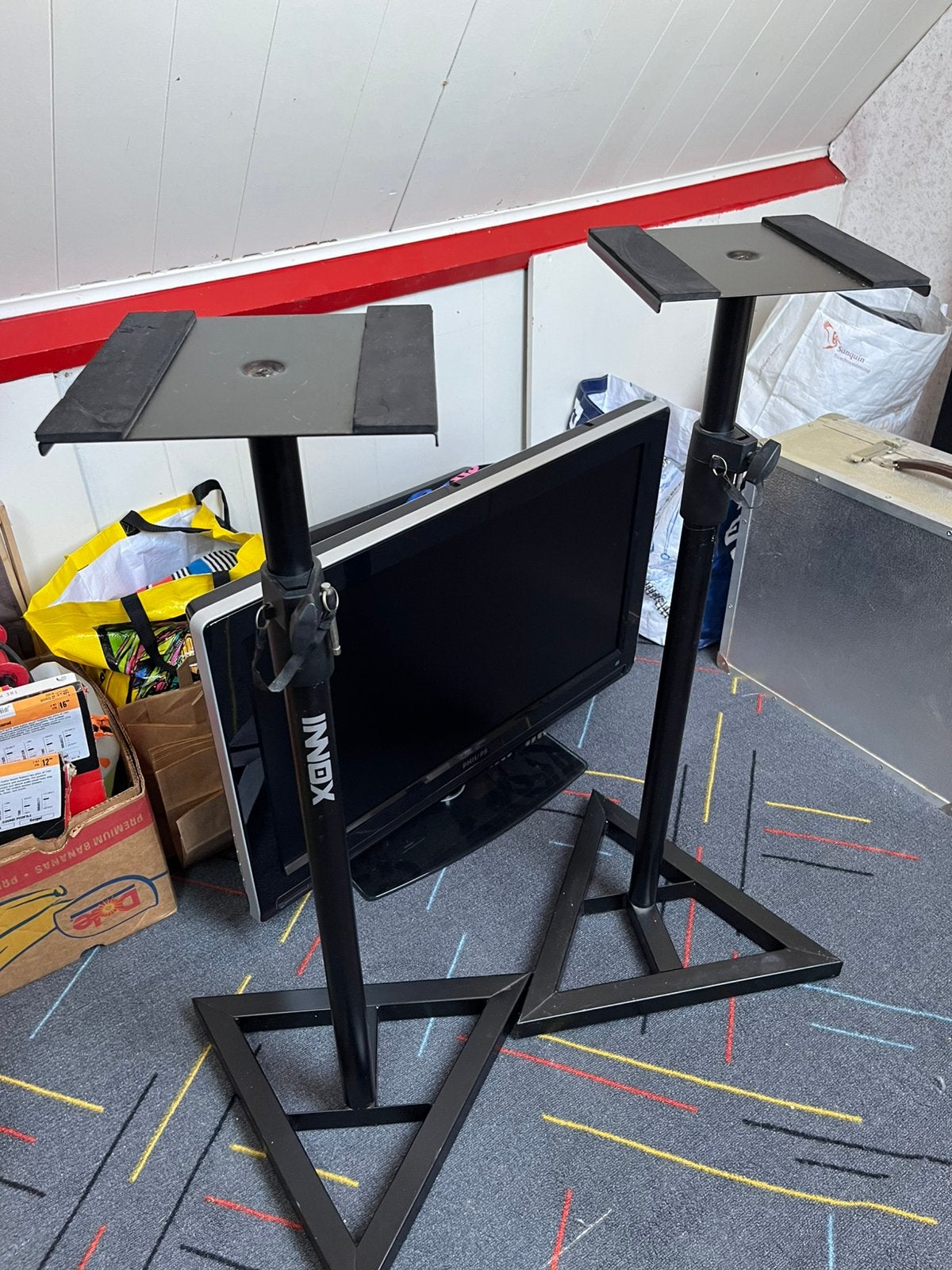 Innox Speaker Standaards (set van 2), Muziek en Instrumenten, Standaards, Ophalen, Zo goed als nieuw, Speaker