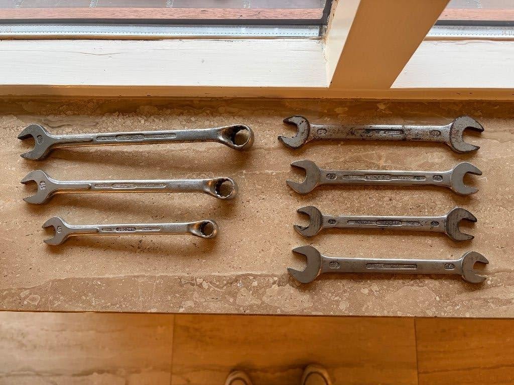 Gedore ring-steeksleutels en steeksleutels, Auto diversen, Ophalen of Verzenden, Gebruikt
