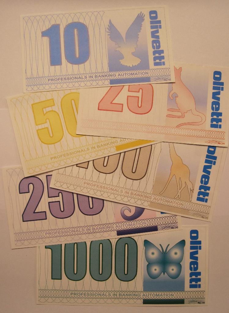 TESTBILJETTEN TESTNOTES, Postzegels en Munten, Bankbiljetten | Nederland, Verzenden, 5 gulden, Setje