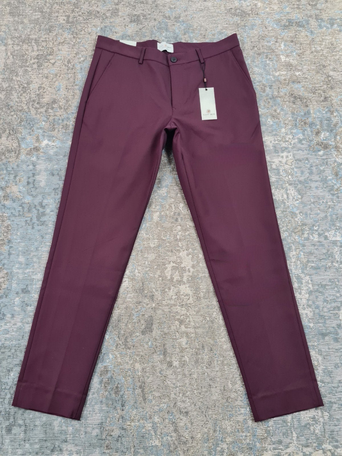 Cast Iron Riser CHINO W33 L34 NIEUW Slim STRETCH Bronno3334, Maat 52/54 (L), New Yorkstraat 50, 1175 RD Lijnden, Just Brands B.V.