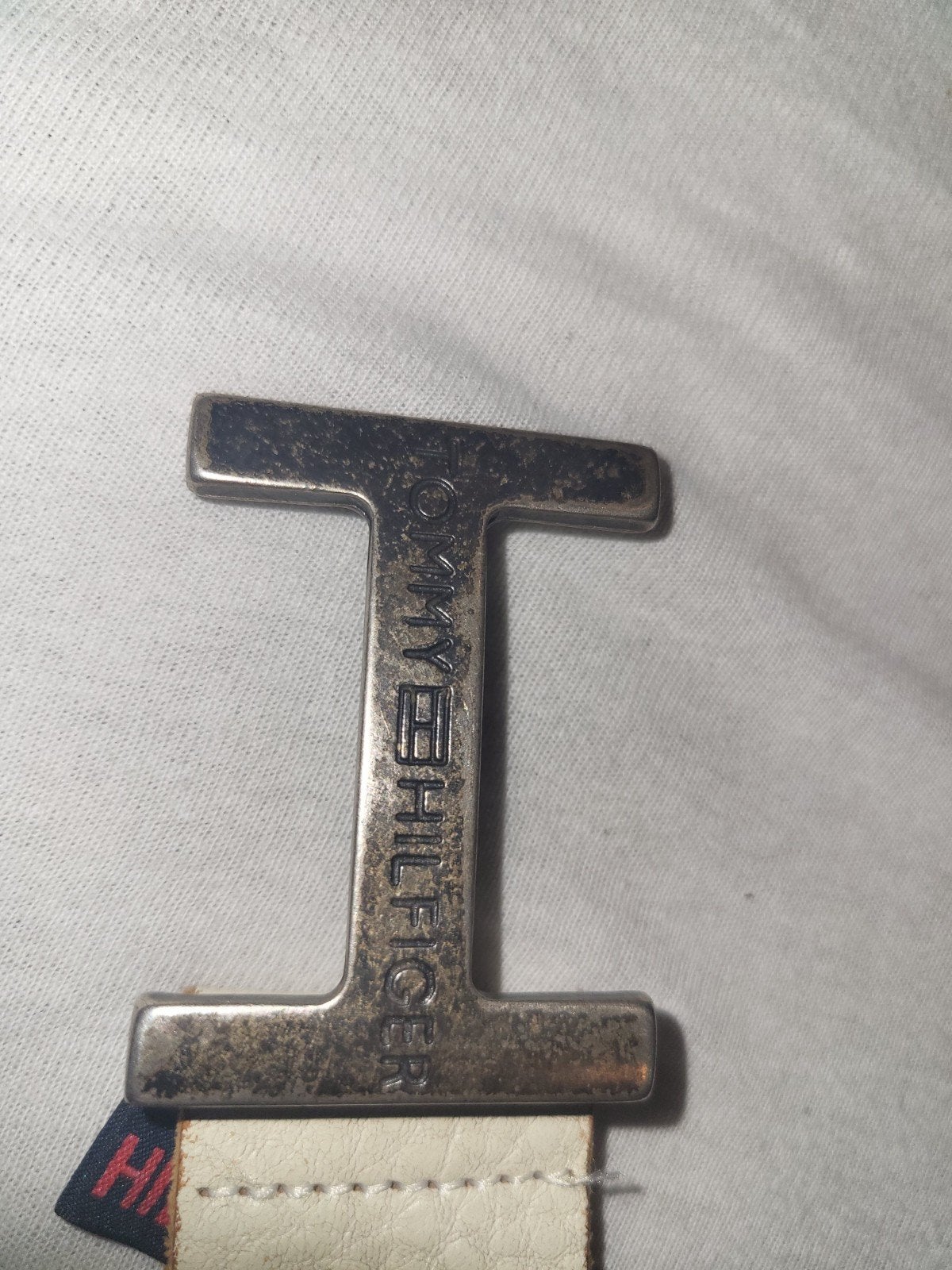 Tommy Hilfiger riem gedragen, Tommy Hilfiger, Ophalen, Zo goed als nieuw, Wit