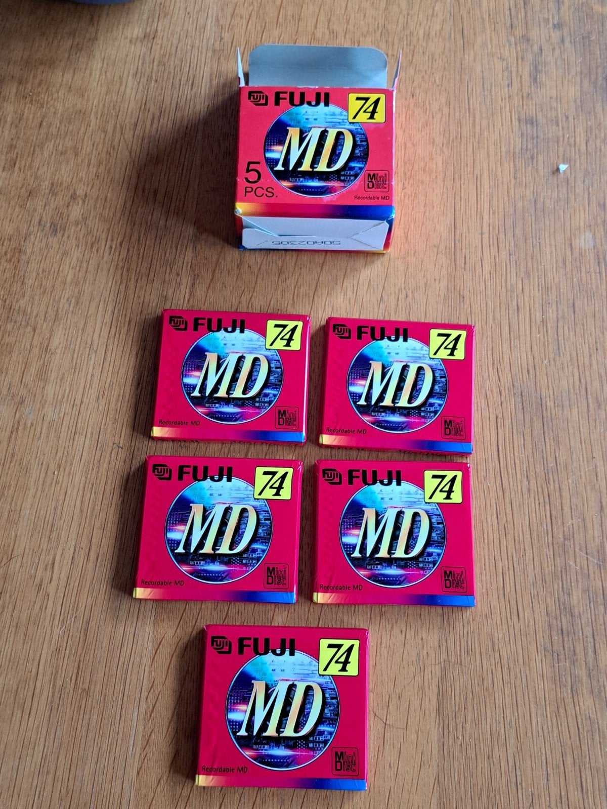 5 Nieuwe Minidisc schijfjes en doosje, Ophalen of Verzenden
