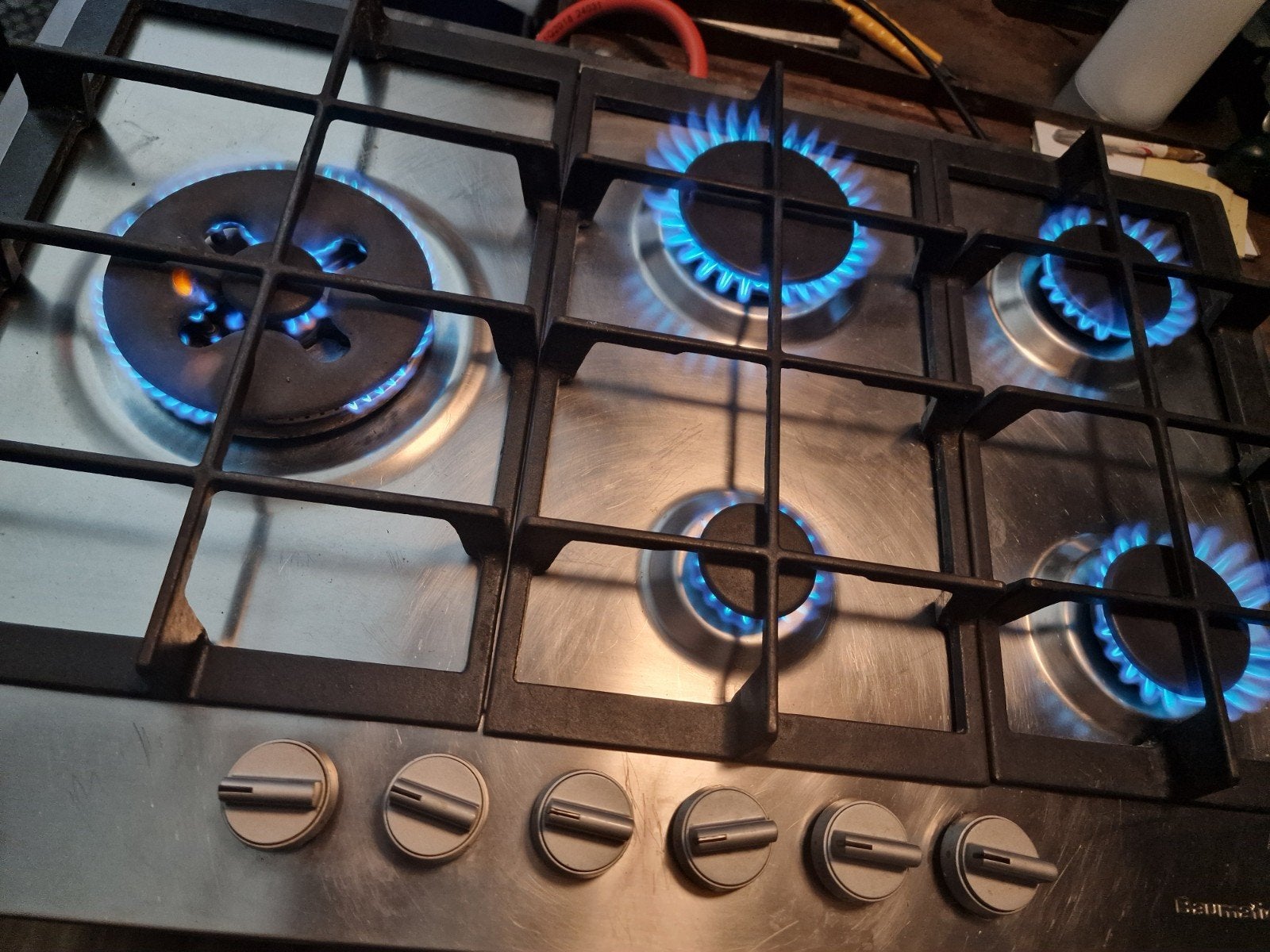 Gaskookplaat op Butaan Propaan Gasfles, Minder dan 85 cm, Zo goed als nieuw, Inbouw, Gas