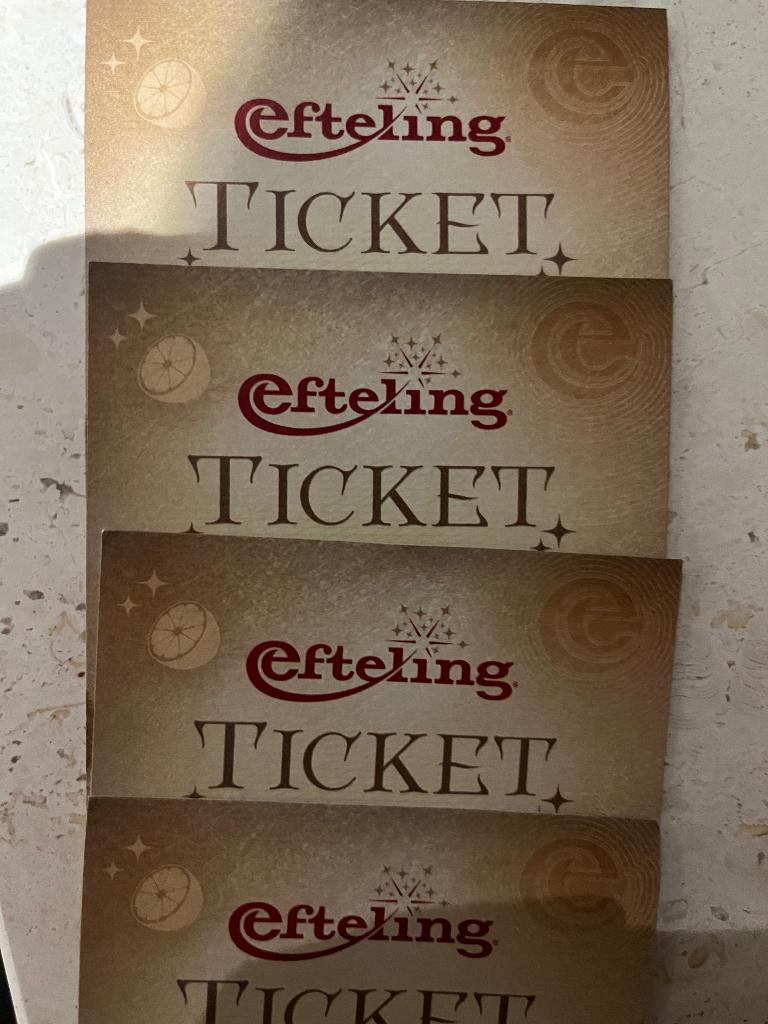Efteling tickets, Drie personen of meer, Ticket of Toegangskaart