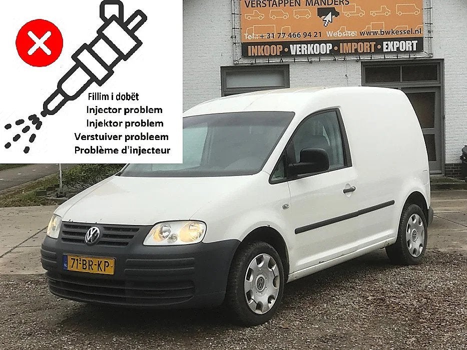 Volkswagen Caddy 2.0 SDI 51 kW Airco Navi Schuifdeur Trekhaa, Voorwielaandrijving, Stof, Gebruikt, Volkswagen