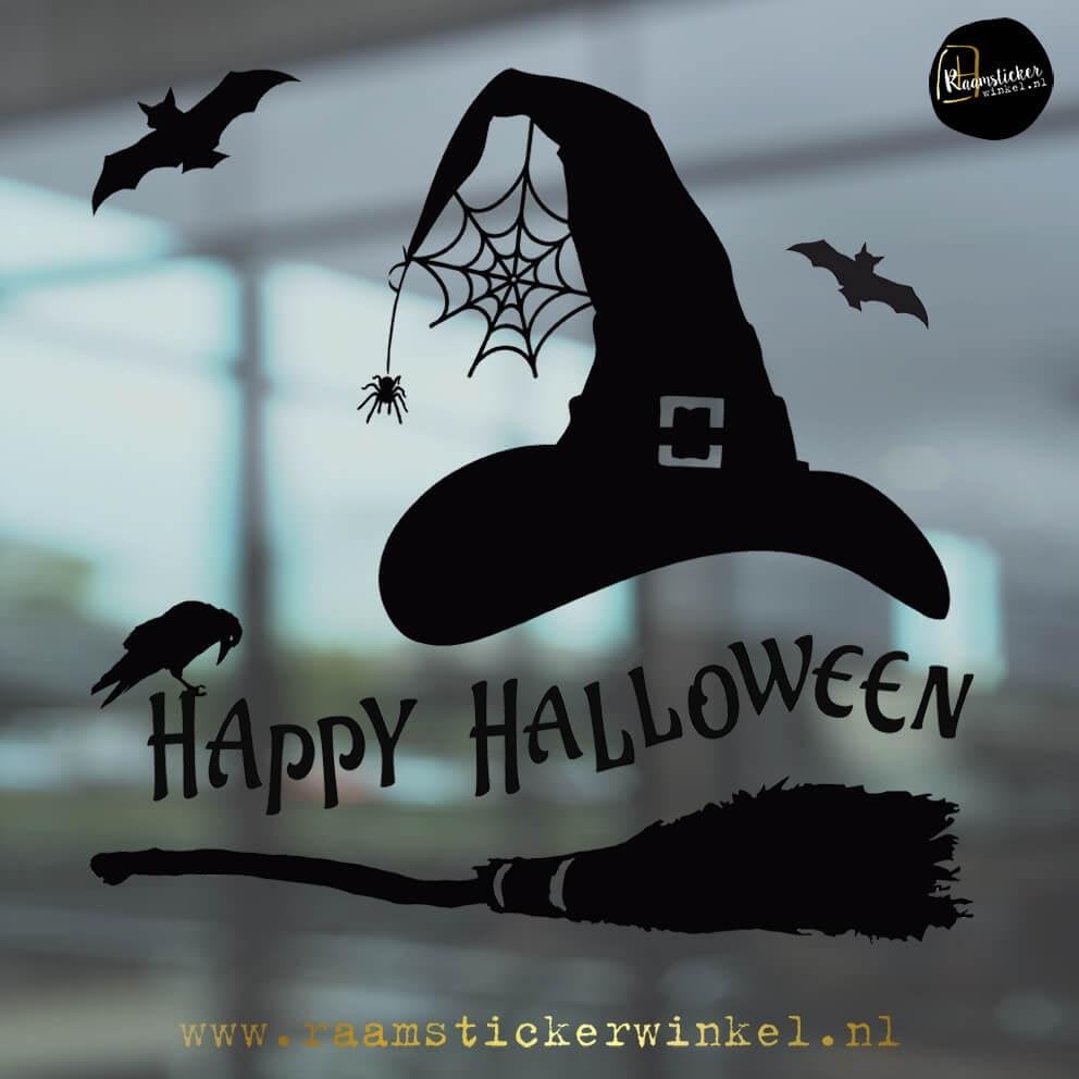 Halloween Raamsticker Wicked, Ophalen of Verzenden, Nieuw, Feestartikel, Halloween of Griezel