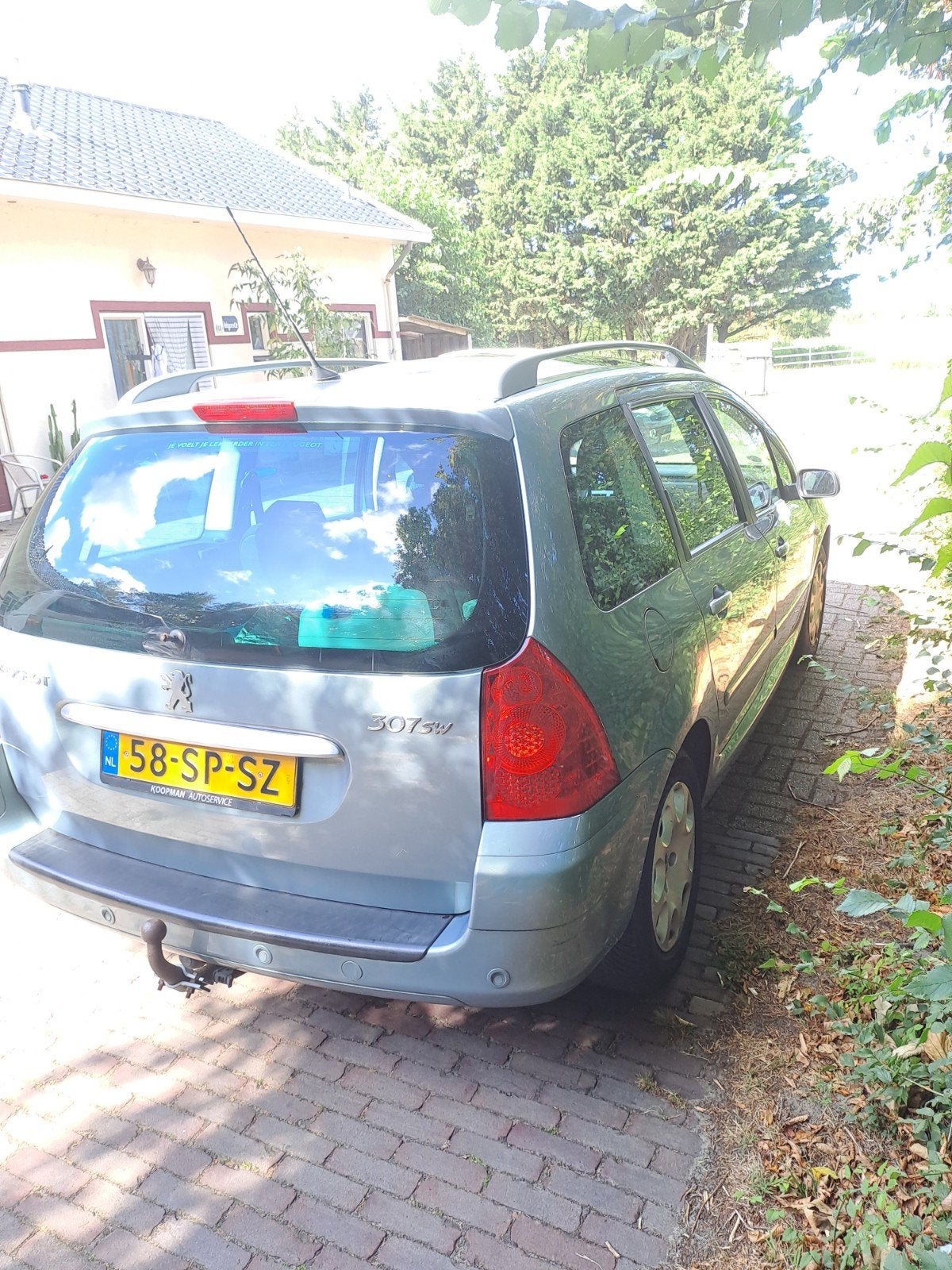 Peugeot 307 1.6 16V XR Break 2006 Grijs, Auto's, 4 cilinders, 715 kg, 7 stoelen, Origineel Nederlands