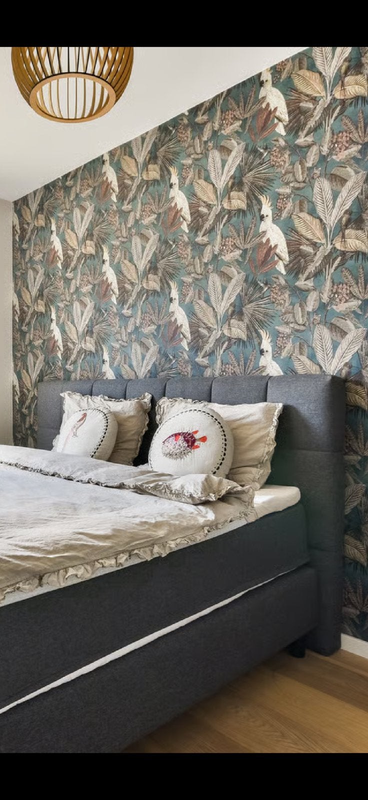 Emma Boxspring donkergrijs inclusief topper 180x200cm, Ophalen, Tweepersoons, Zo goed als nieuw, 180 cm